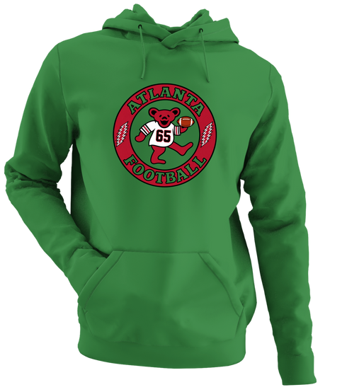 Atlanta Football Dancing Bear Premium Hoodie — Atlanta Falcons — Irish Green