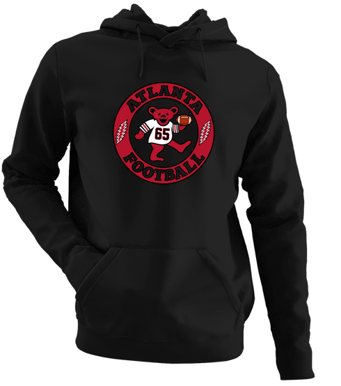 Atlanta Football Dancing Bear Premium Hoodie — Atlanta Falcons — Black