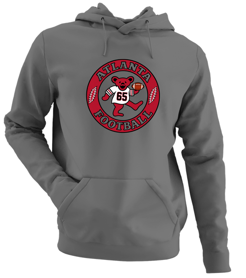 Atlanta Football Dancing Bear Premium Hoodie — Atlanta Falcons — Charcoal