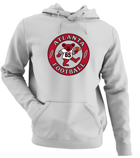 Atlanta Football Dancing Bear Premium Hoodie — Atlanta Falcons — Sport Grey