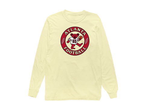 Atlanta Football Dancing Bear Premium Long-Sleeve — Atlanta Falcons — Butter