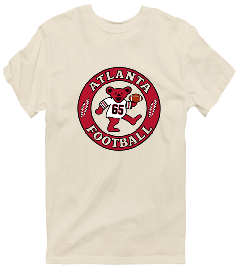 Atlanta Football Dancing Bear Premium T-Shirt — Atlanta Falcons — Sand