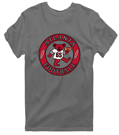 Atlanta Football Dancing Bear Premium T-Shirt — Atlanta Falcons — Charcoal