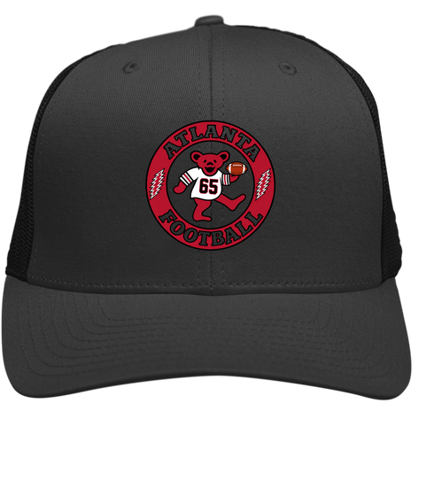 Atlanta Football Dancing Bear Premium Trucker Cap — Atlanta Falcons — Charcoal/Black