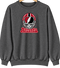 Atlanta Helmet Stealie Premium Unisex Crewneck — Atlanta Falcons — Dark Heather