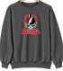 Atlanta Helmet Stealie Premium Unisex Crewneck — Atlanta Falcons — Dark Heather