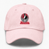 Atlanta Helmet Stealie Premium Unisex Dad Hat — Atlanta Falcons — Pink