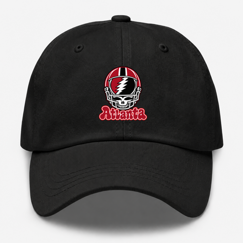 Atlanta Helmet Stealie Premium Unisex Dad Hat — Atlanta Falcons — Black