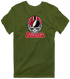 Atlanta Helmet Stealie Premium Unisex T-Shirt — Atlanta Falcons — Military Green