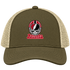 Atlanta Helmet Stealie Premium Unisex Trucker Cap — Atlanta Falcons — Moss/Khaki