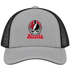 Atlanta Helmet Stealie Premium Unisex Trucker Cap — Atlanta Falcons — Heather Grey/Black