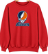 Auburn Stealie Premium Unisex Crewneck — Design: Auburn University — Red