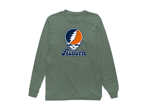 Auburn Stealie Premium Unisex Long-Sleeve — Design: Auburn University — Light Green