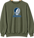 Augusta Stealie Premium Unisex Crewneck — Design: Augusta University — Military Green