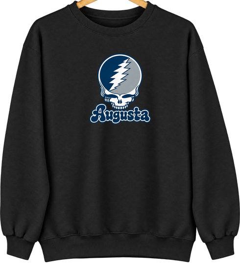 Augusta Stealie Premium Unisex Crewneck — Design: Augusta University — Black