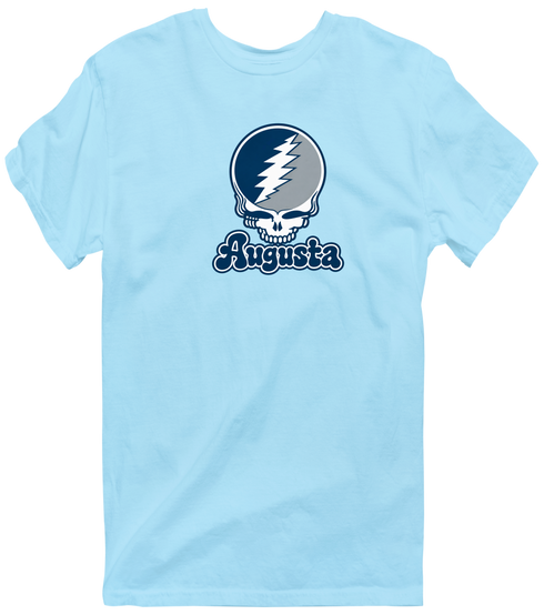 Augusta Stealie Premium Unisex T-Shirt — Design: Augusta University — Light Blue