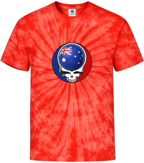 Australia FIFA World Cup Stealie Tie-Dye T-Shirt