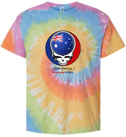 Australia FIFA World Cup Stealie Tie-Dye T-Shirt