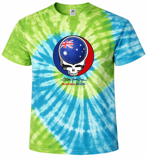 Australia FIFA World Cup Stealie Tie-Dye T-Shirt