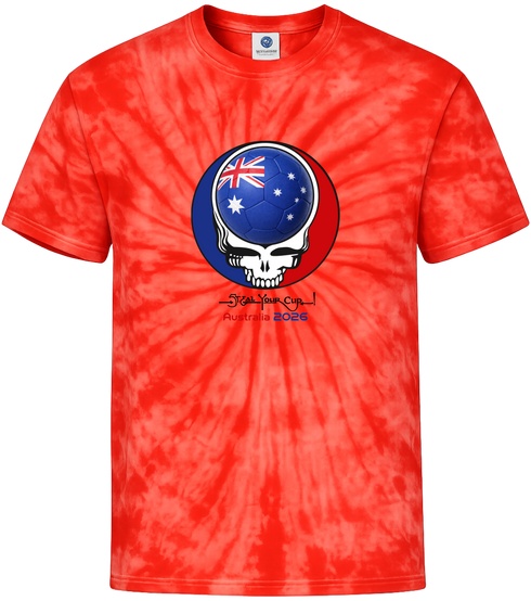 Australia FIFA World Cup Stealie Tie-Dye T-Shirt