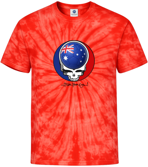 Australia FIFA World Cup Stealie Tie-Dye T-Shirt