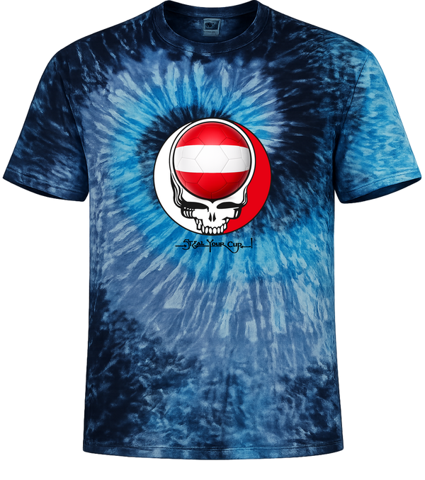 Austria FIFA World Cup Stealie Tie-Dye T-Shirt