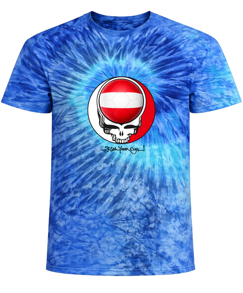 Austria FIFA World Cup Stealie Tie-Dye T-Shirt