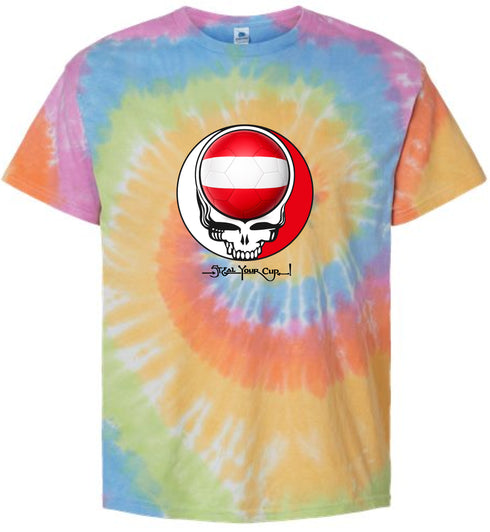 Austria FIFA World Cup Stealie Tie-Dye T-Shirt