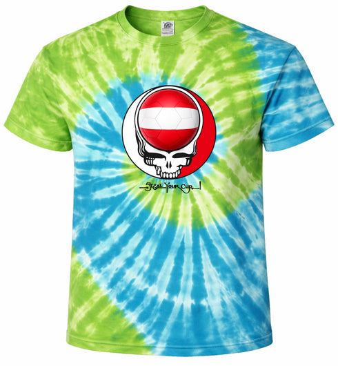 Austria FIFA World Cup Stealie Tie-Dye T-Shirt