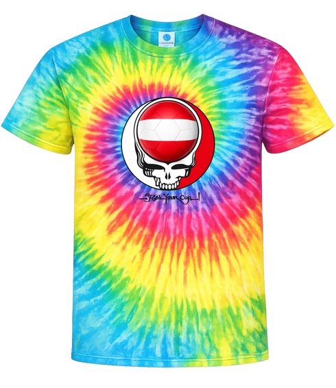 Austria FIFA World Cup Stealie Tie-Dye T-Shirt