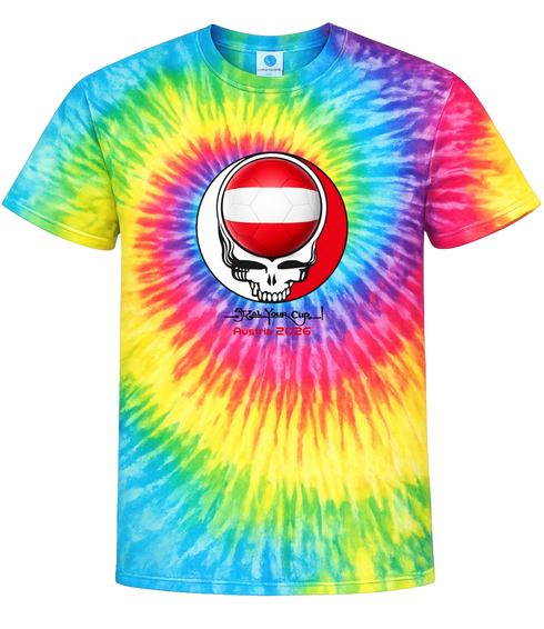 Austria FIFA World Cup Stealie Tie-Dye T-Shirt