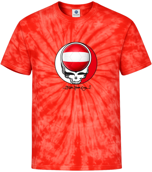 Austria FIFA World Cup Stealie Tie-Dye T-Shirt