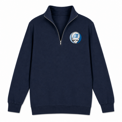 Sonoma State University - Premium Grateful Dead Quarter-Zip Pullover - Navy - 4