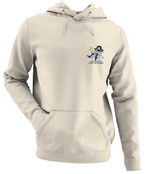 Jerry's Not Workin' From Anywhere - Life is dead.® - Premium Grateful Dead Left Chest Hoodie - Sand