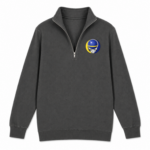 Curacao FIFA World Cup - Premium Grateful Dead Quarter-Zip Pullover - Charcoal - 6