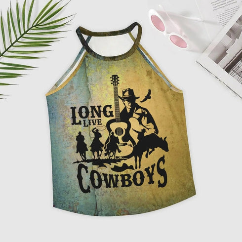 Grateful Dead - Cowboys Print Women's Western Tank Top - StealieShop