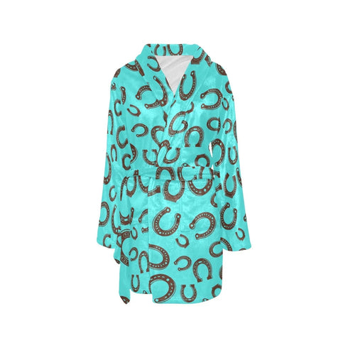 Grateful Dead - Turquoise Horseshoe Women's Western Bath Robe - StealieShop