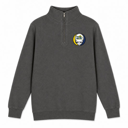 Pace University Lacrosse - Premium Grateful Dead Quarter-Zip Pullover - Charcoal - 5