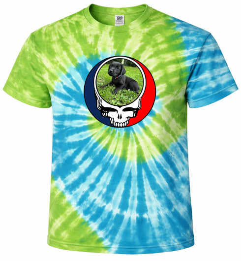 1448 - Custom Stealie Tie-Dye