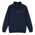 Hartford Lax Bear - Premium Grateful Dead Quarter-Zip Pullover - Navy - 4