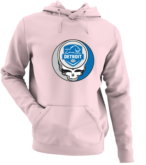 Detroit Football - Premium Grateful Dead Hoodie - Light Pink - 4