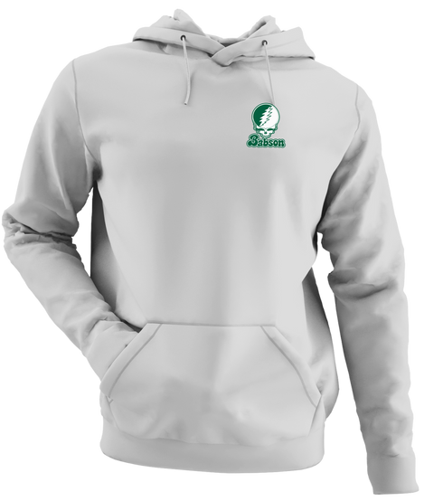 Babson Stealie Premium Unisex Hoodie — Design: Babson College — Sport Grey