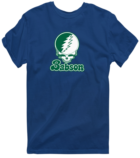Babson Stealie Premium Unisex T-Shirt — Design: Babson College — Navy