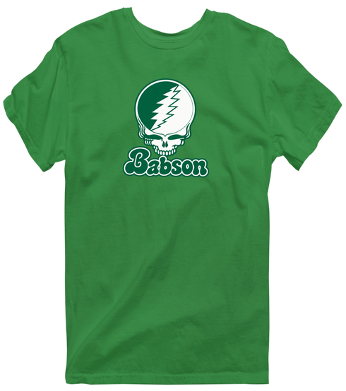 Babson Stealie Premium Unisex T-Shirt — Design: Babson College — Irish Green