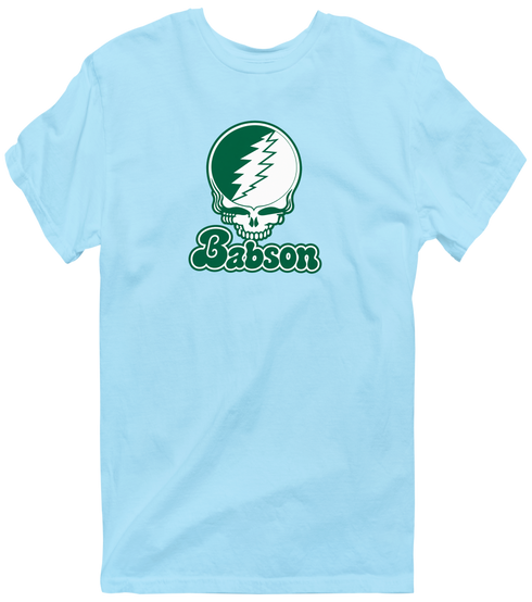 Babson Stealie Premium Unisex T-Shirt — Design: Babson College — Light Blue