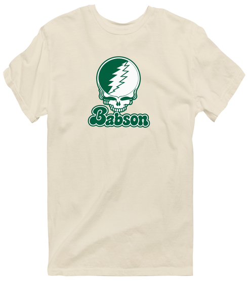 Babson Stealie Premium Unisex T-Shirt — Design: Babson College — Sand