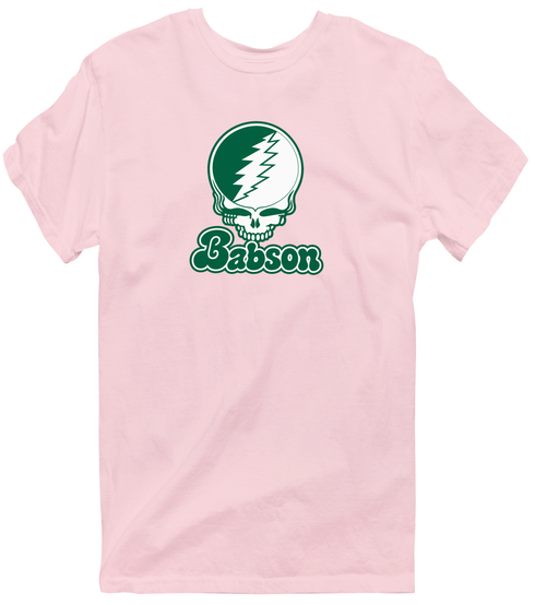 Babson Stealie Premium Unisex T-Shirt — Design: Babson College — Light Pink
