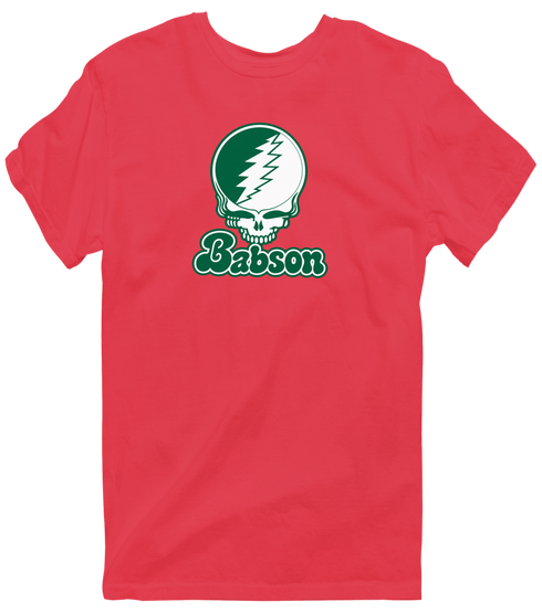 Babson Stealie Premium Unisex T-Shirt — Design: Babson College — Heather Red