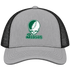 Babson Stealie Premium Unisex Trucker Cap — Design: Babson College — Heather Grey/Black