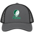 Babson Stealie Premium Unisex Trucker Cap — Design: Babson College — Charcoal/Black